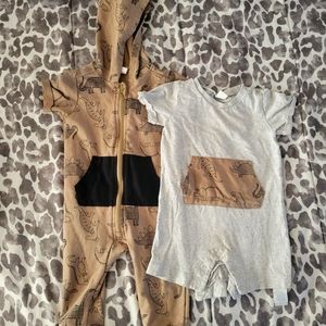 Baby Boy Dino Romper